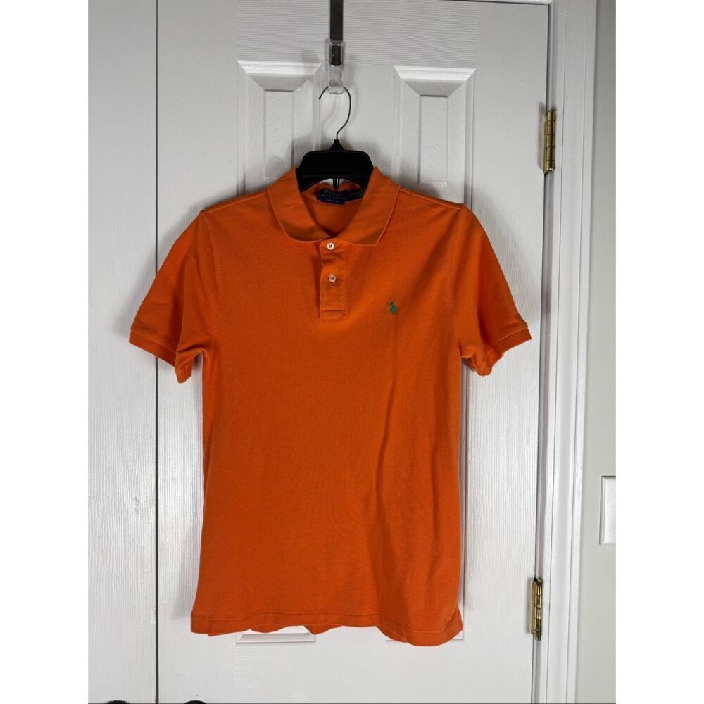 Polo Ralph Lauren Classic Fit Boys Orange Polo Size L 14/16